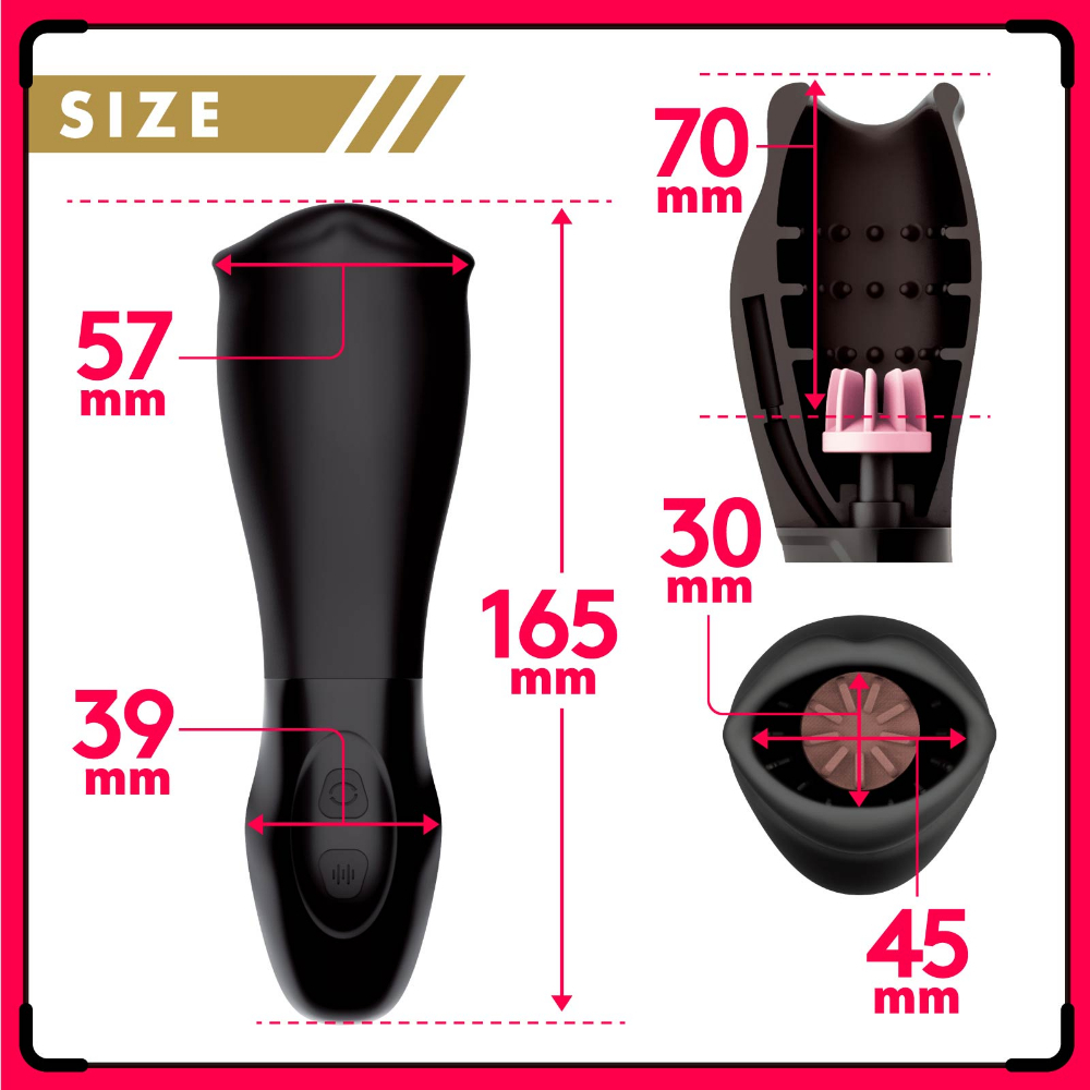 HATOPLA - 完全防水 Deep Wrap Rotor 高速回轉龜頭震動器