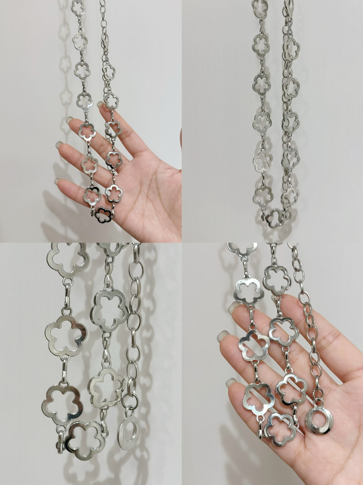 A0162｜可愛空心花花腰鏈