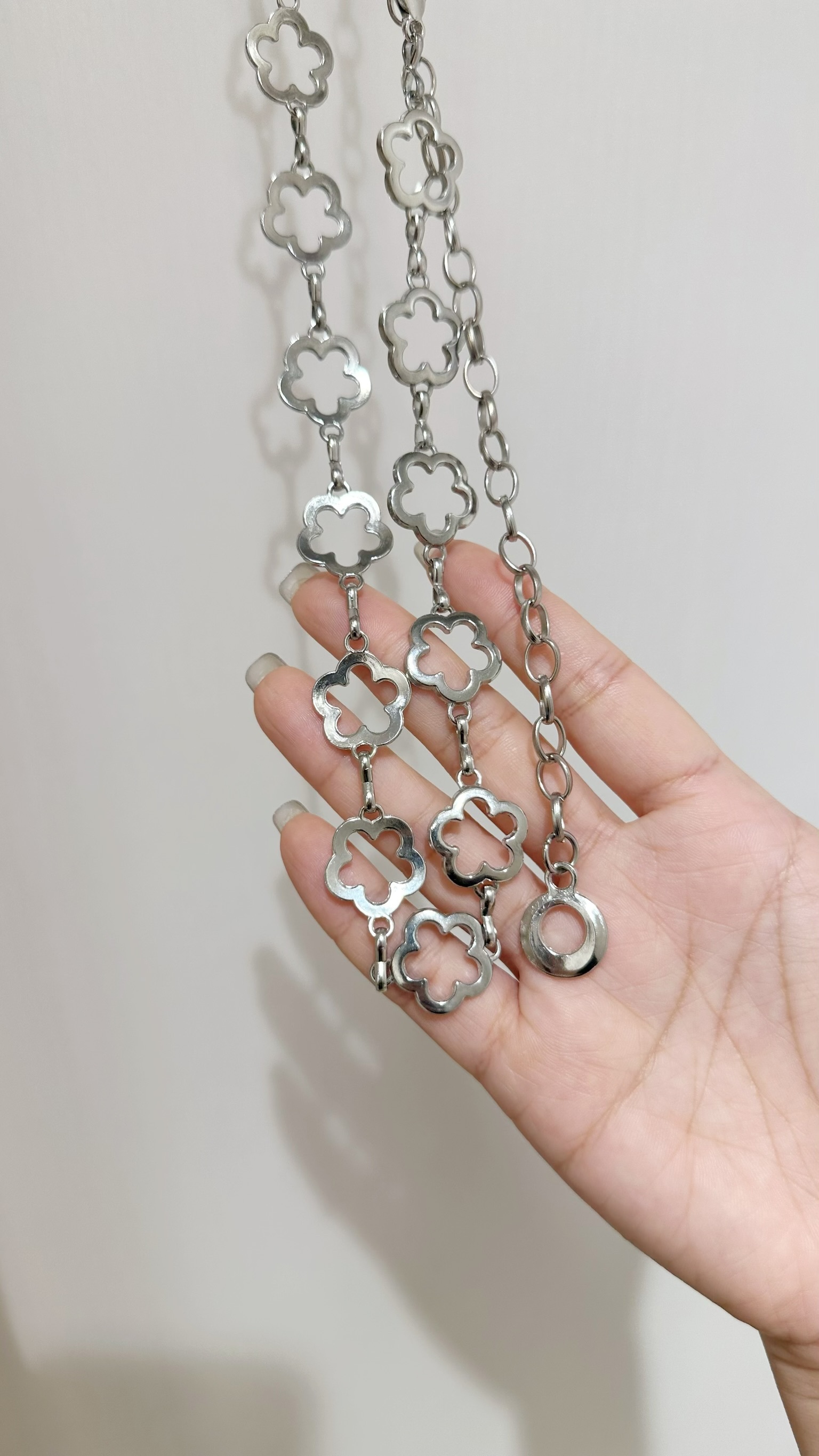 A0162｜可愛空心花花腰鏈