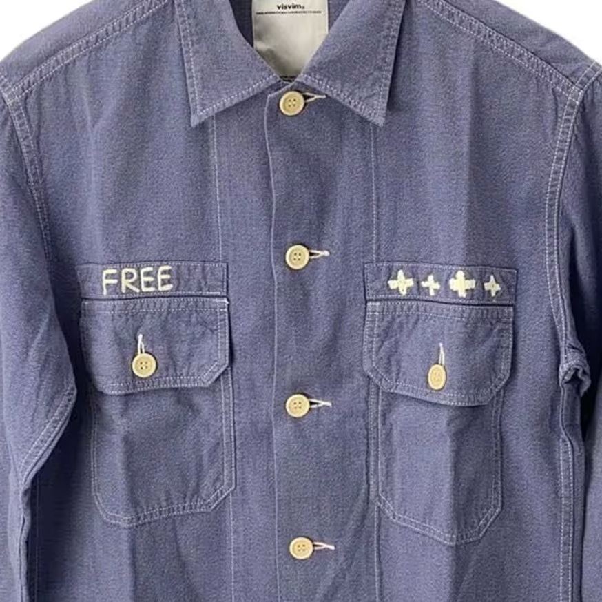 VISVIM KURTZ SHIRT JKT CHAMBRAY (( USED A )) 中古美品 - BLUE SIZE 2 PRE ORDER ITEM (預訂中)
