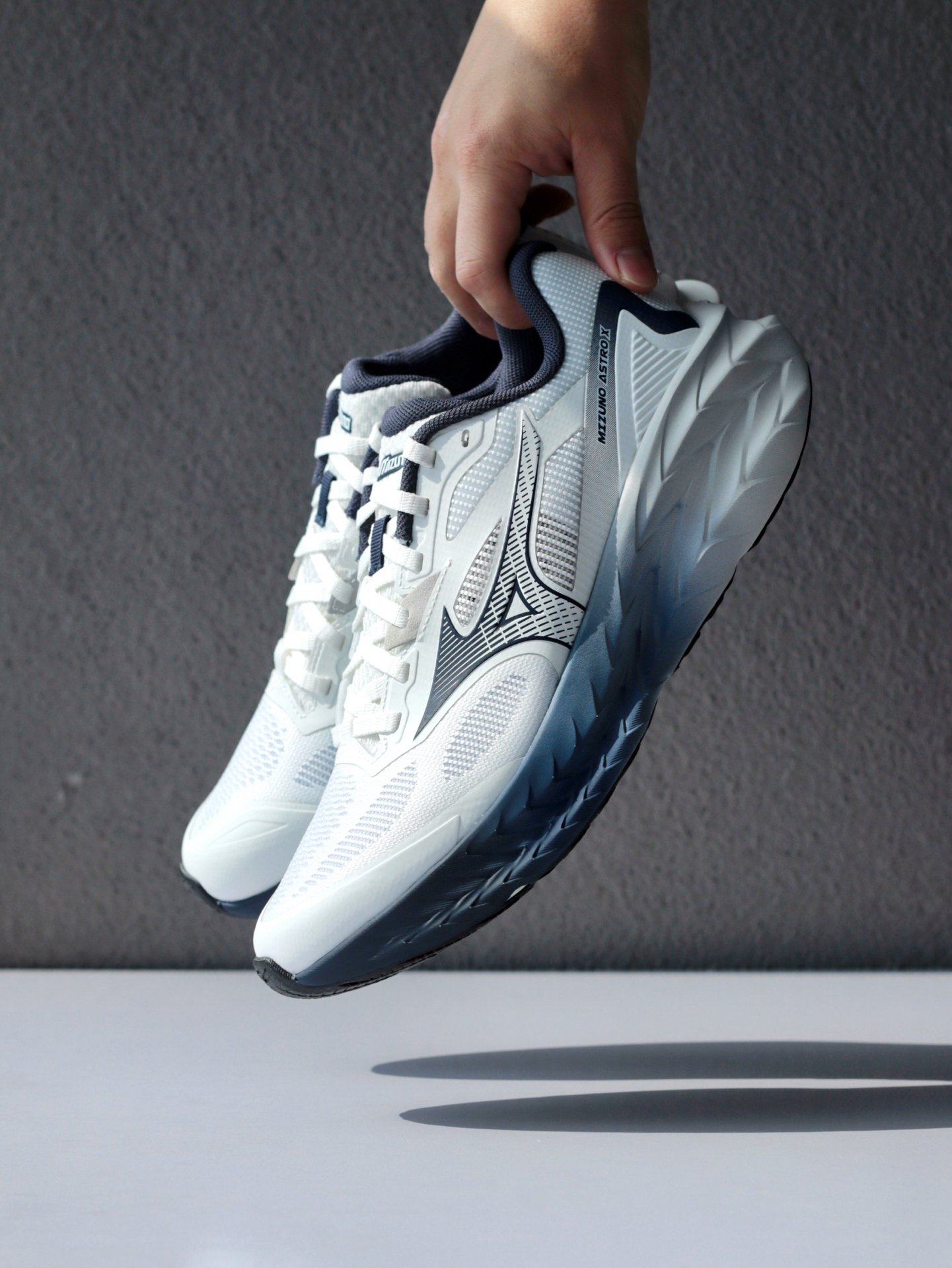 代購-<爆走神鞋>Mizuno ASTRO X 美津濃 機能 復古 厚底 增高 男女同款 漸層藍