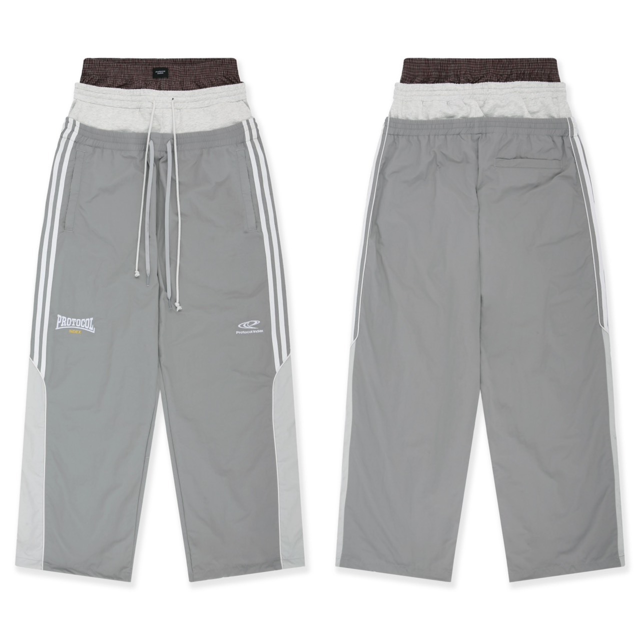 Protocol Index 3 LAYERED TRACK PANTS - GREY 三層運動褲長褲P