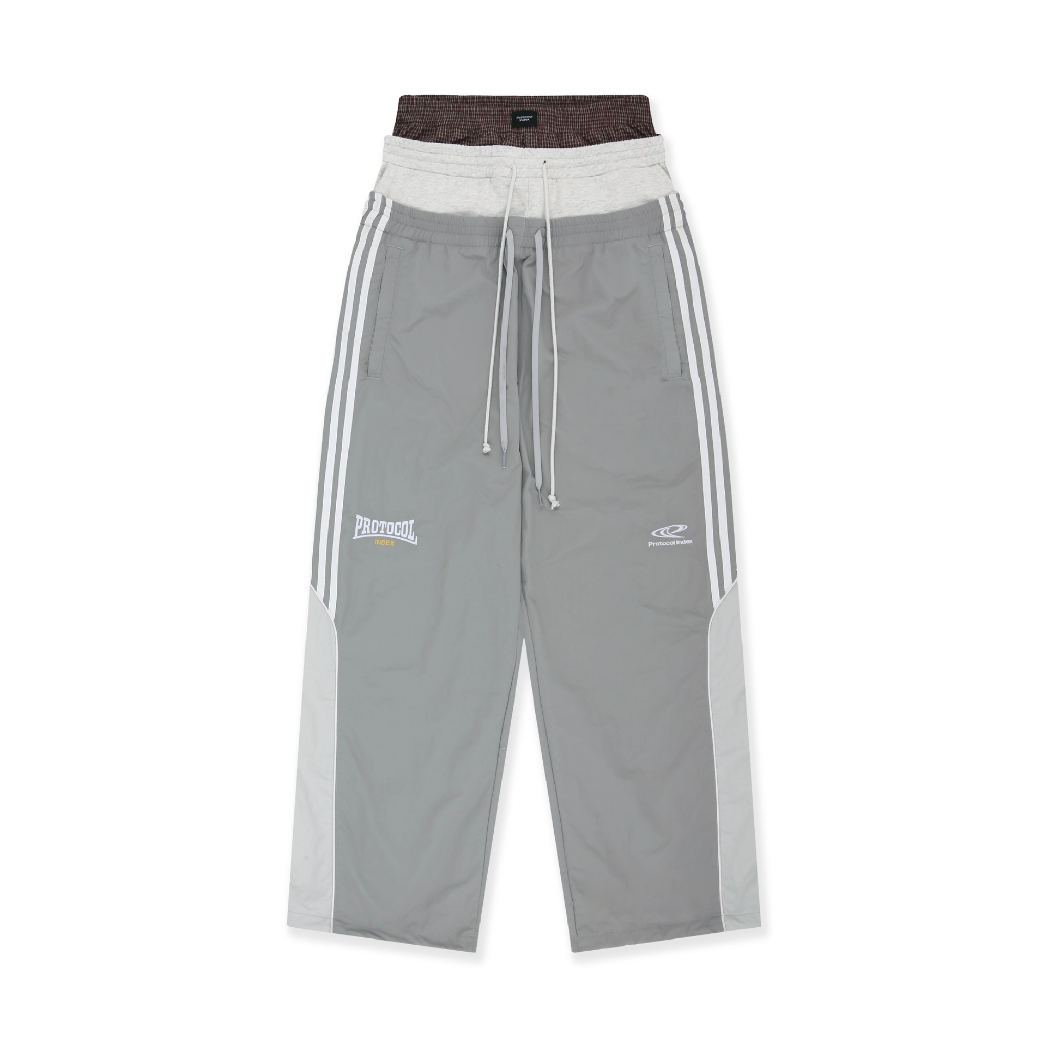 Protocol Index 3 LAYERED TRACK PANTS - GREY 三層運動褲長褲P