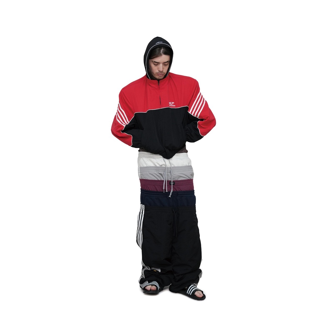 Protocol Index 3 LAYERED TRACK PANTS - GREY 三層運動褲長褲P