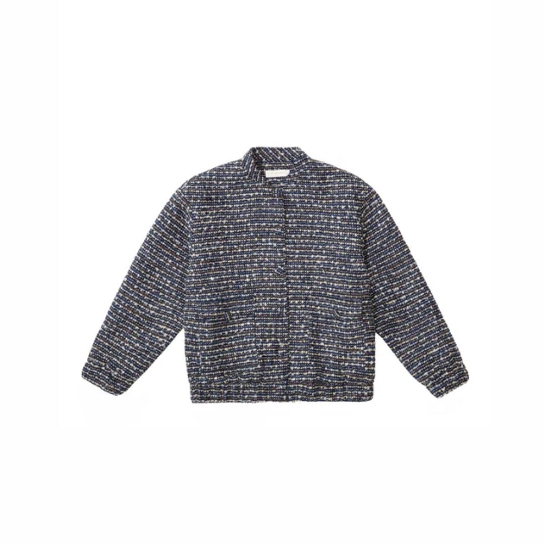 1LP1018-044 LA PETITE ETOILE Vesper Teddy Jacket Navy #VESPER-V142521X7B/25-MARINE (C-EU-E)