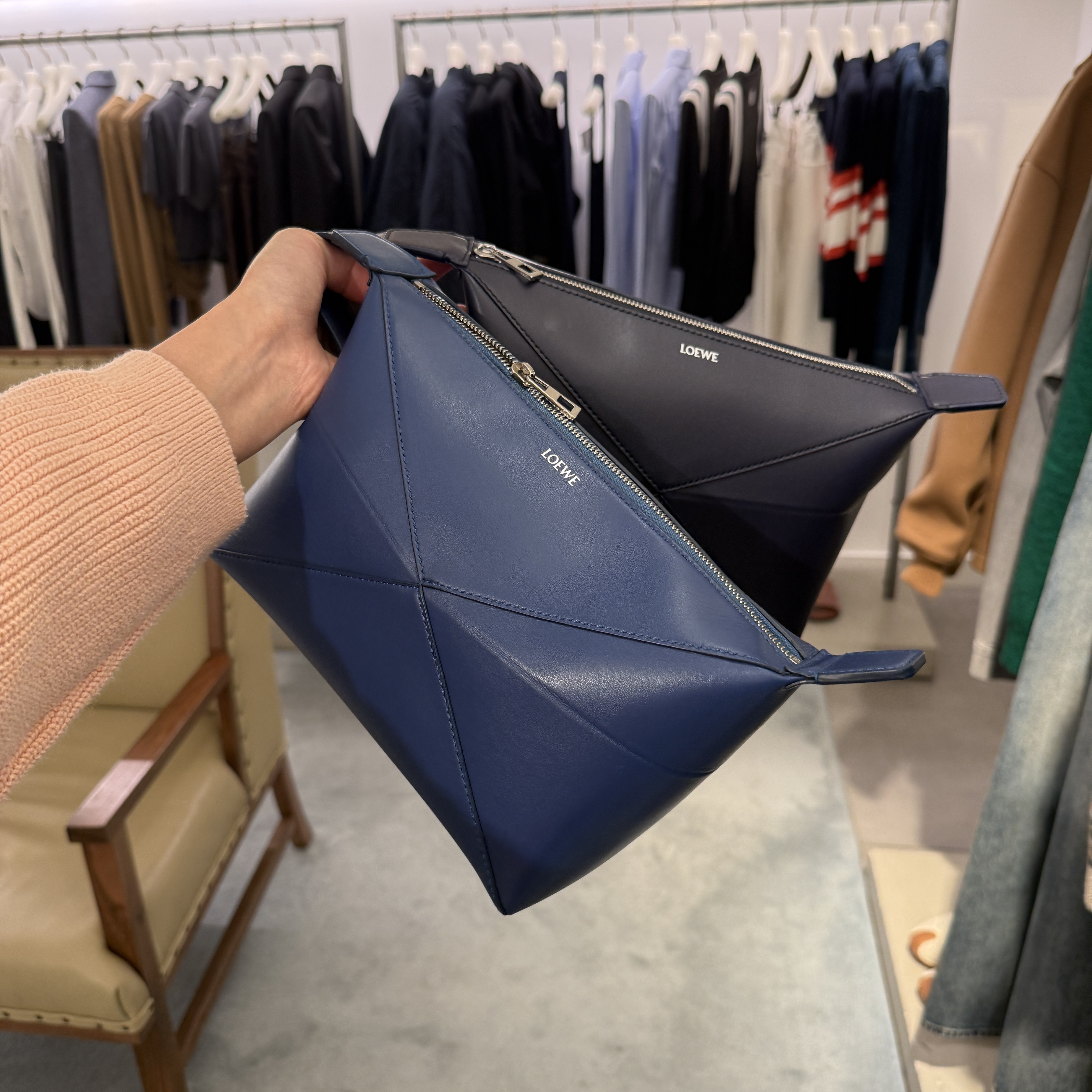 Loewe Puzzel Fold Wash Bag clutch 2 colors