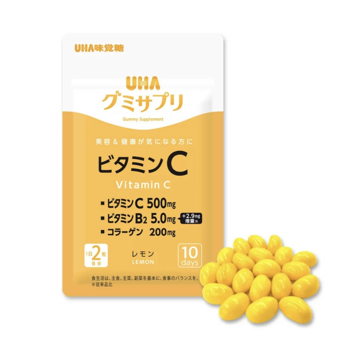 【日本限定】JP UHA 維他命C檸檬味覺糖 檸檬味 10日份量 5155 TK251017