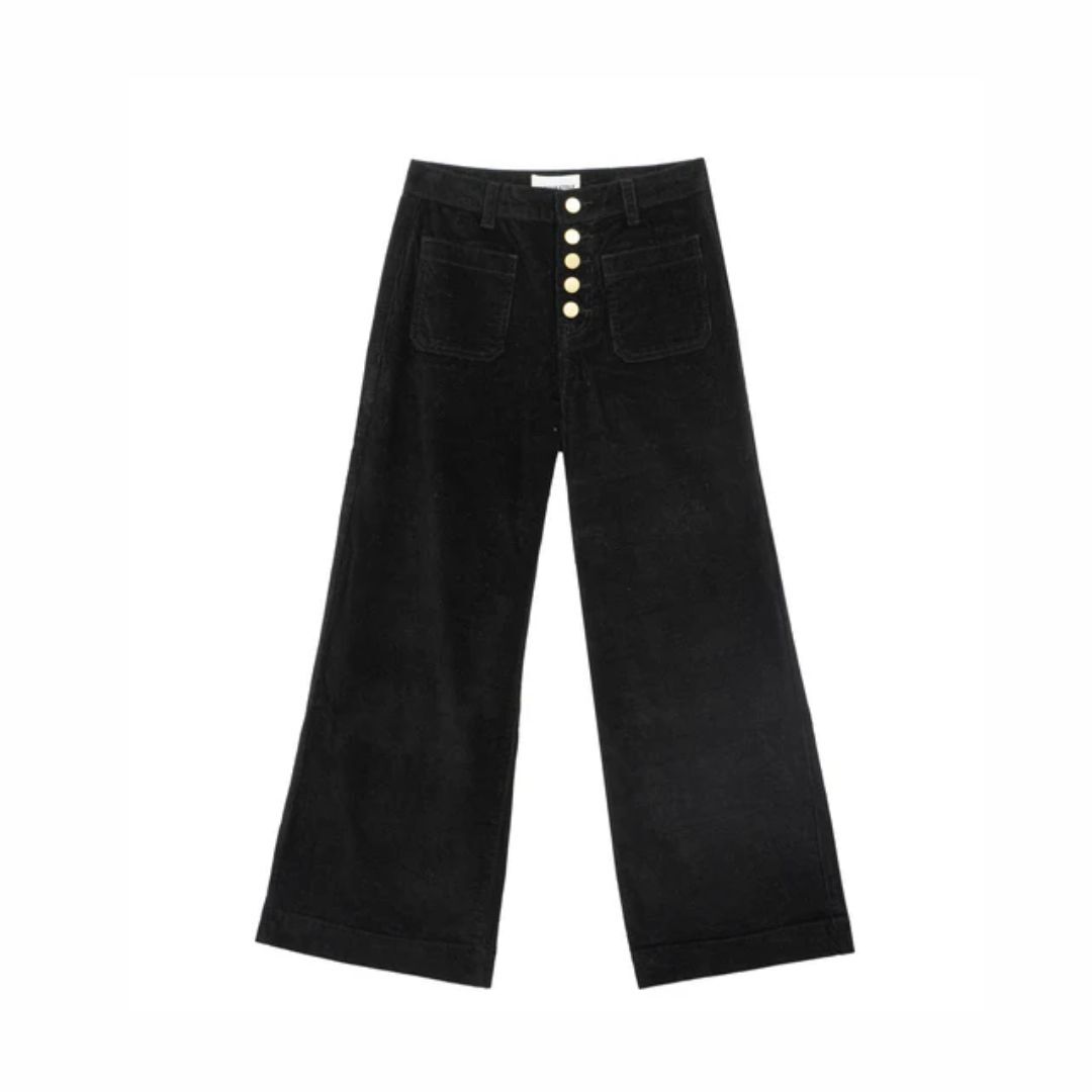 1LP1018-046 LA PETITE ETOILE Atlanta Pants Black #ATLANTA-P402521E2I/00-NOIR (C-EU-E)