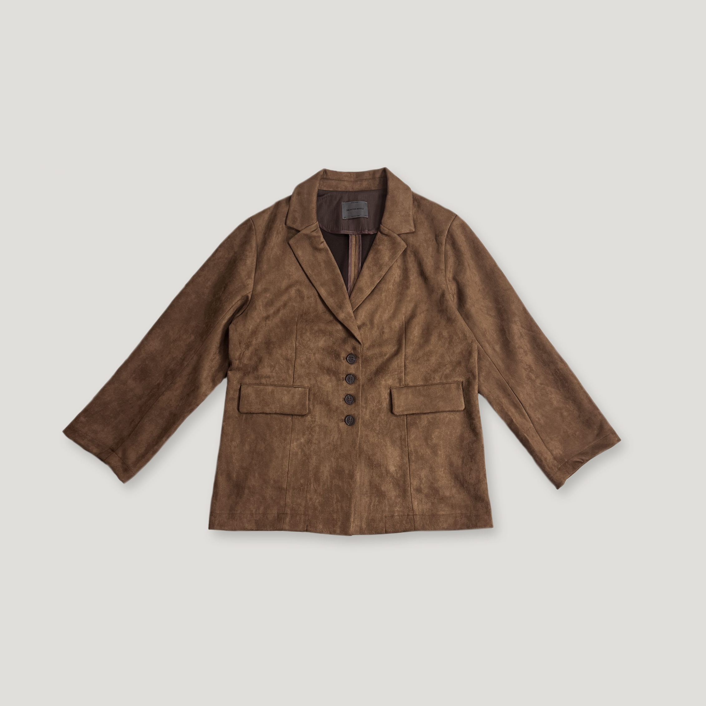J.P.L. 裁線麂絨西裝外套╭ 2色 ╮