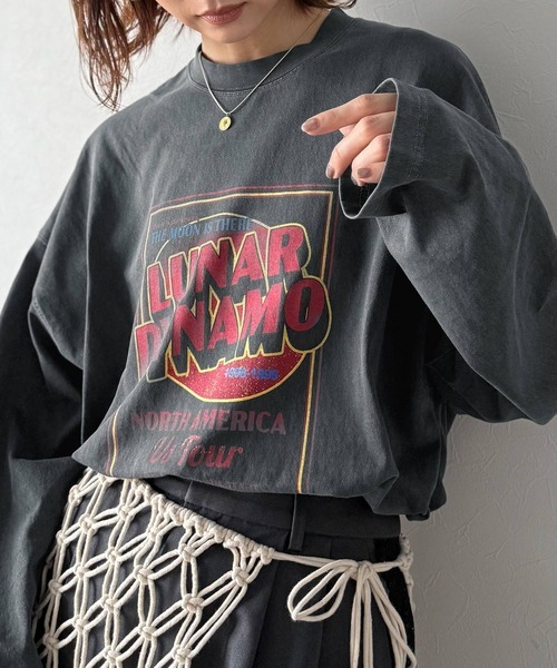 日本🇯🇵連線 JAVA 復古印花寬鬆長袖T 男女可穿 寬鬆 印花 復古風 T恤 休閒 長袖 2色(任買兩件711免運)/預購