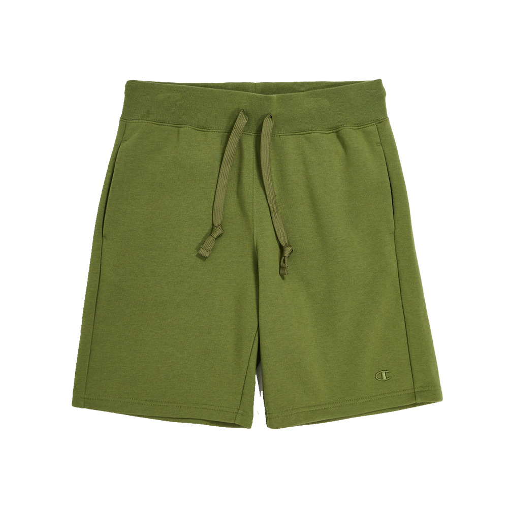 男款-ROCHESTER刺繡棉質短褲-軍綠（219070-GS554）