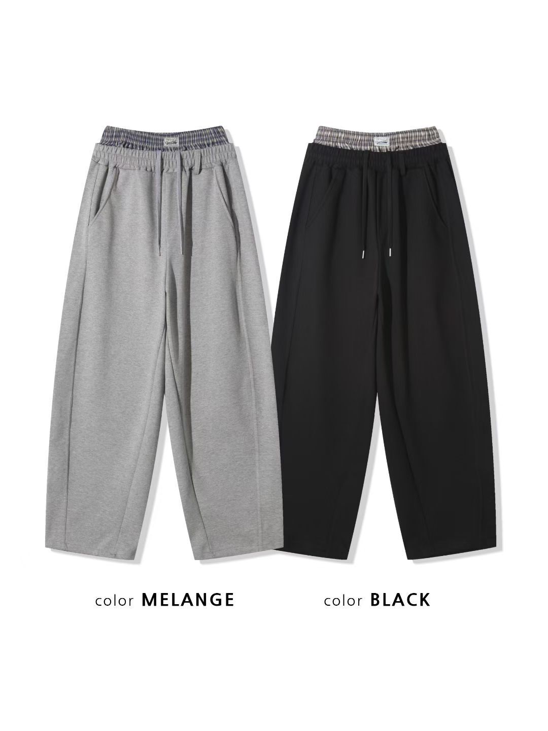 淨色雙腰圍運動褲 P3189