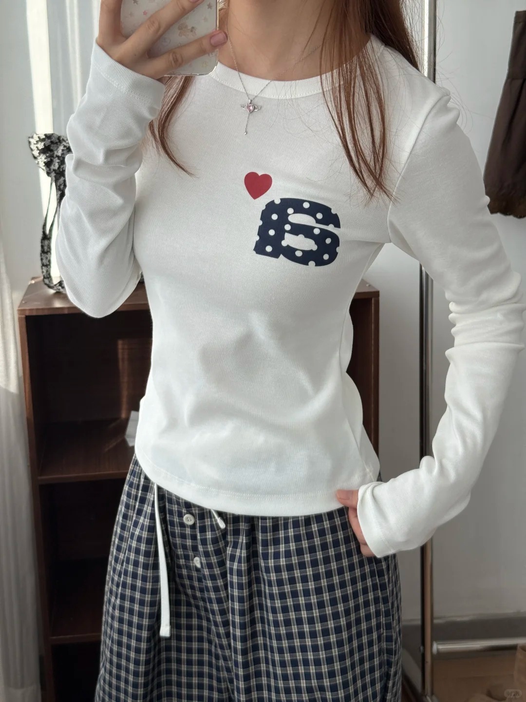 【代購】AEAE 愛心點點Logo 基礎短板修身長袖 (4色)