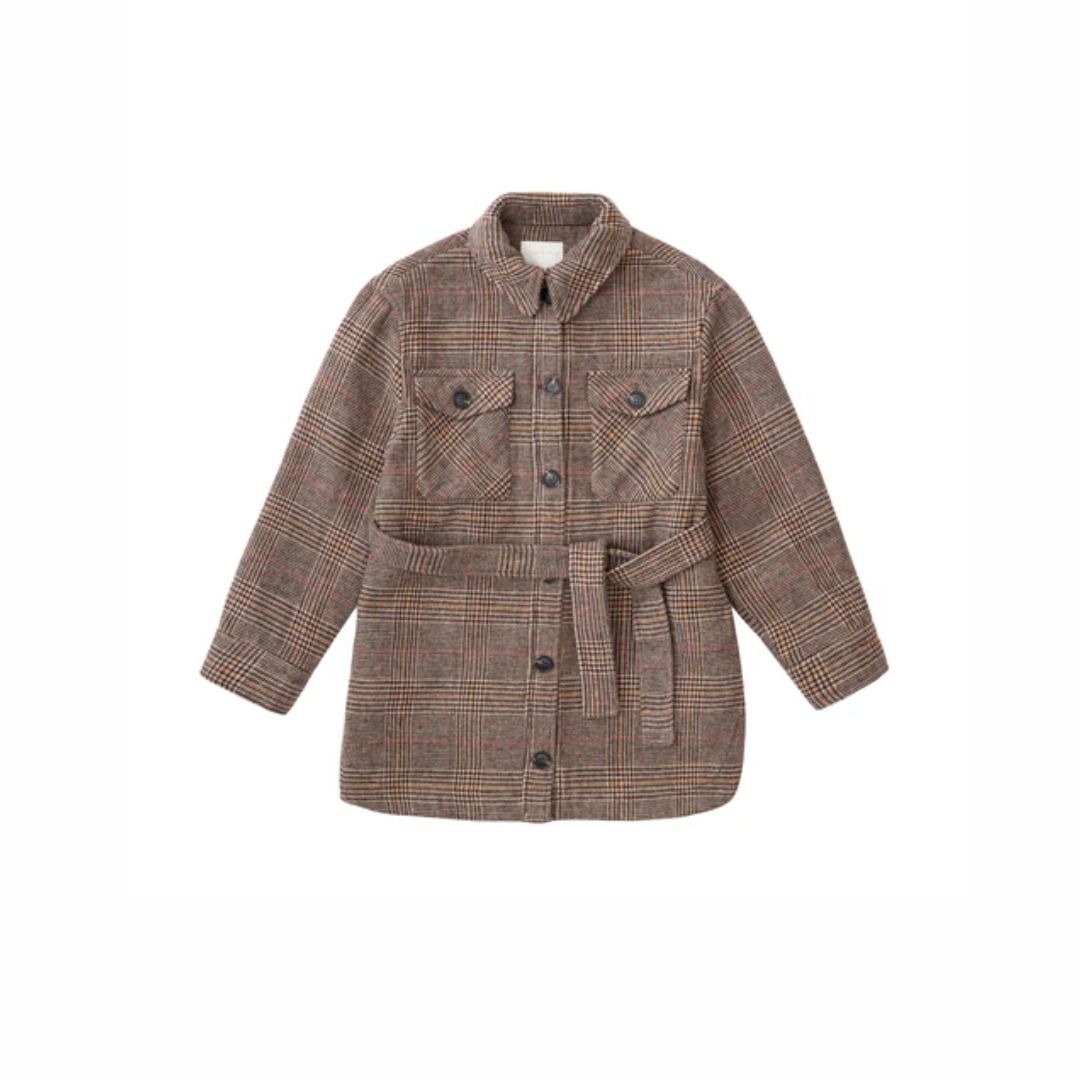1LP1018-064 LA PETITE ETOILE Neddy Overshirt Plaid Tiles #NEDDY-V132521H2A/16-CARREAUX (C-EU-E)
