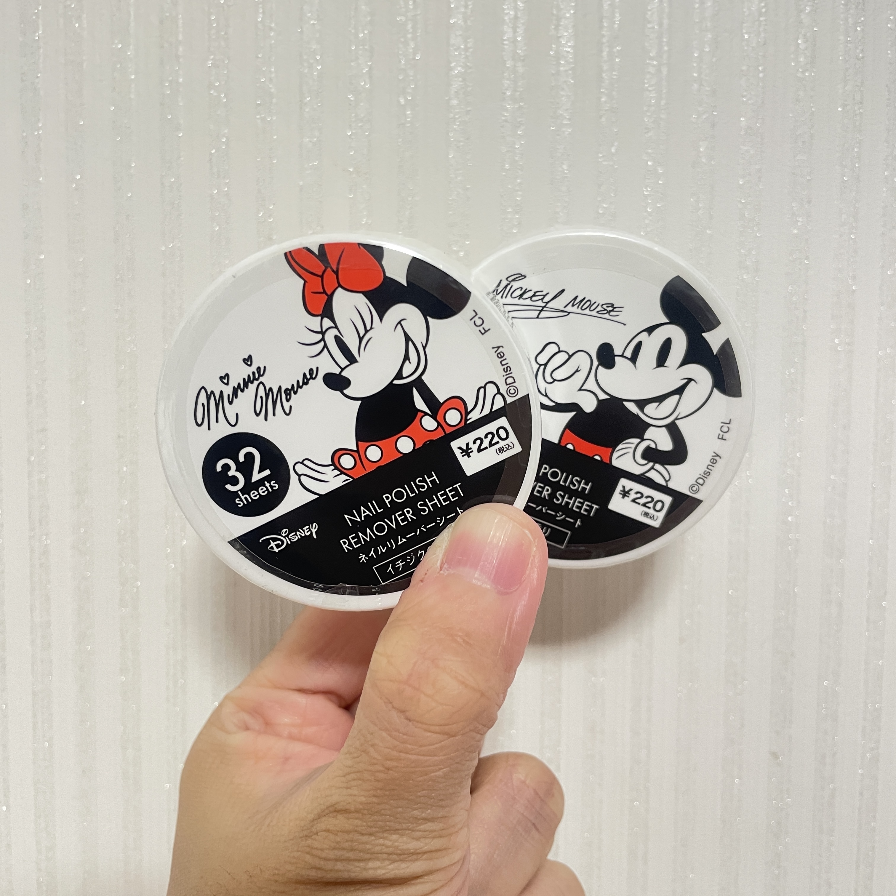 【多莉推薦】JP 米奇御甲油濕紙巾 紅茶香 32塊 2290 TK251016