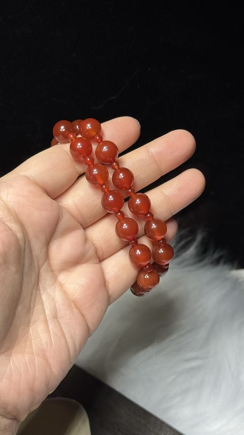 260409 - A55 10mm+九運紅瑪瑙設計款雙圈手串