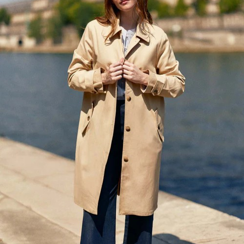 1LP1018-065 LA PETITE ETOILE Nevin Trench Beige #NEVIN-V622521U0A/13-BEIGE (C-EU-E)