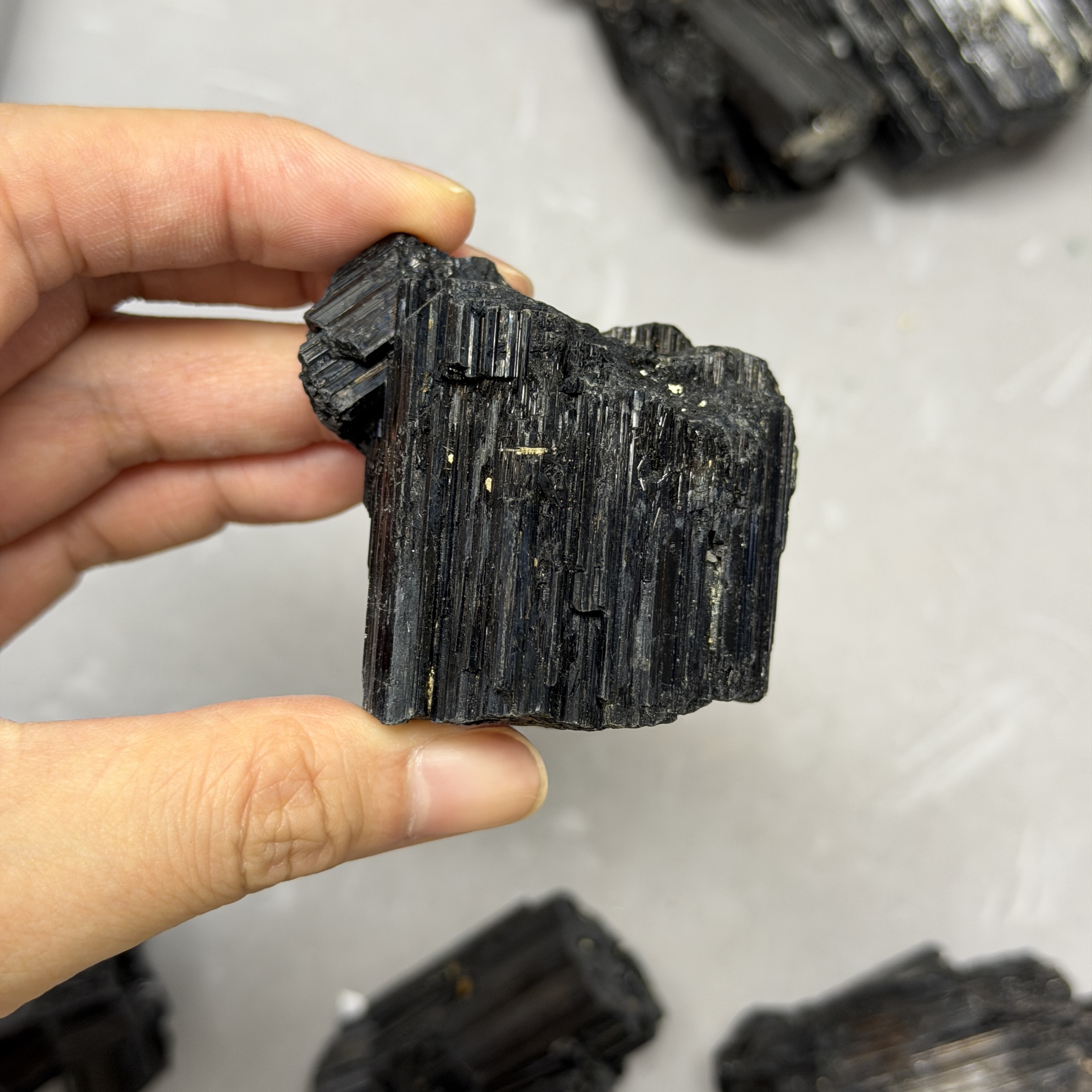 收藏品黑碧璽/電氣石礦標 TRR1767