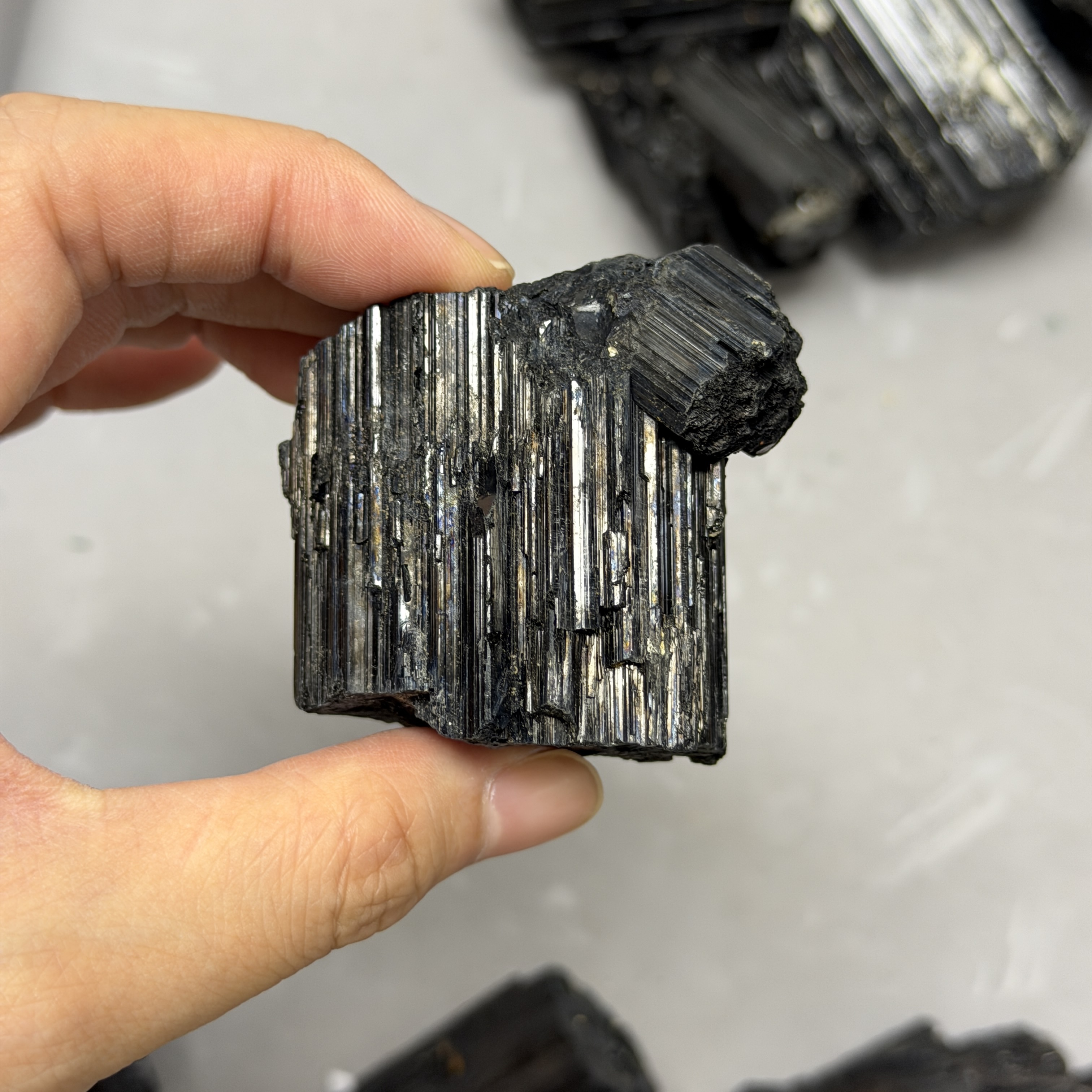 收藏品黑碧璽/電氣石礦標 TRR1767