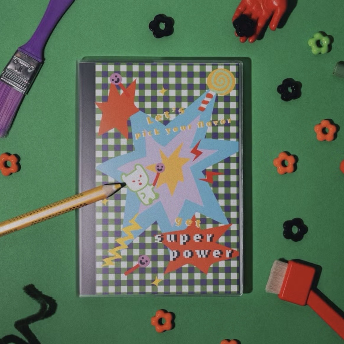 爆炸糖果店 無時效手帳 萬年曆｜馬卡龍腳趾