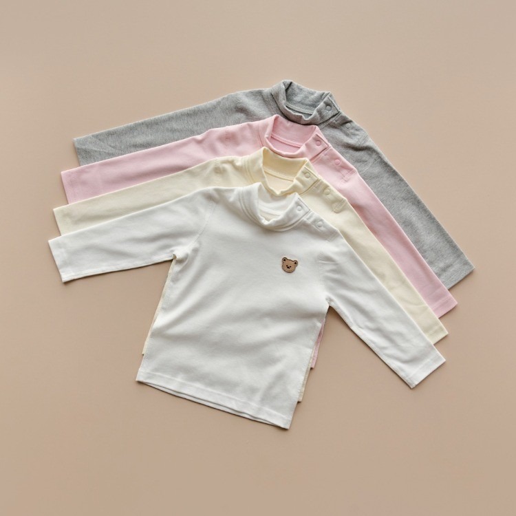 25F/W DTD果凍人物系列🍭-休閒百搭半高領內搭糖果T恤