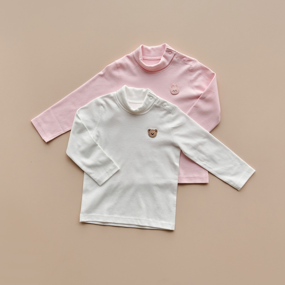 25F/W DTD果凍人物系列🍭-休閒百搭半高領內搭糖果T恤