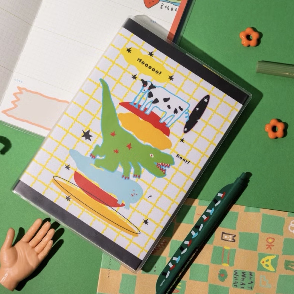 不討好漢堡堡 無時效手帳 萬年曆｜馬卡龍腳趾