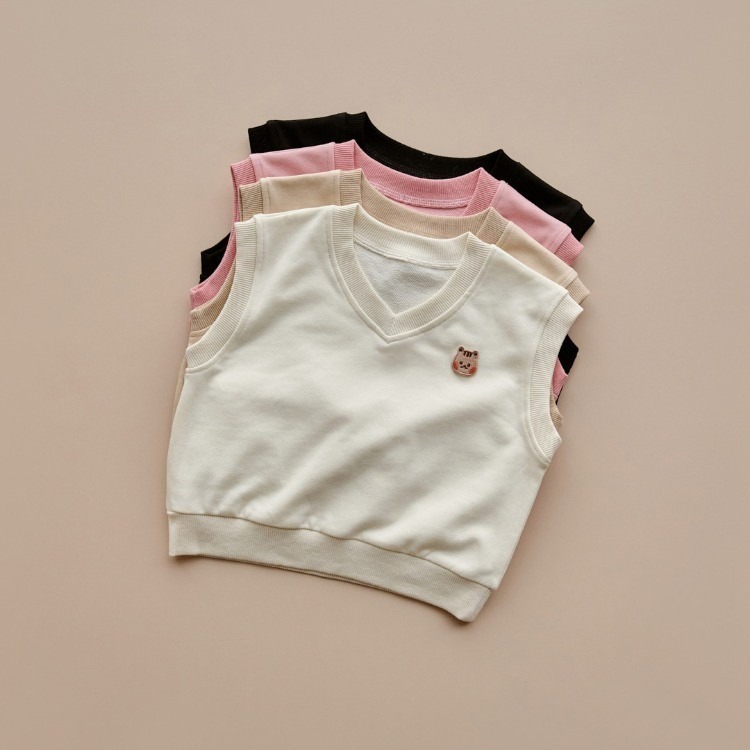25F/W DTD果凍人物系列🍭-休閒百搭V領糖果背心