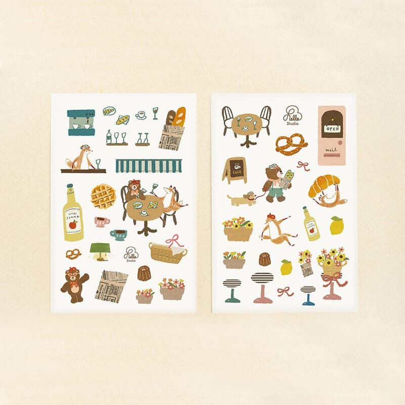 Reiko 歐洲小鎮 2入轉印貼紙｜Hello Studio 你好工作室