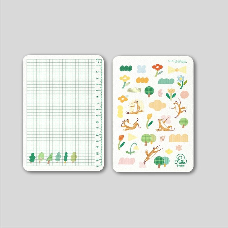 Reiko 狐吉花園 雙面墊板｜Hello Studio 你好工作室