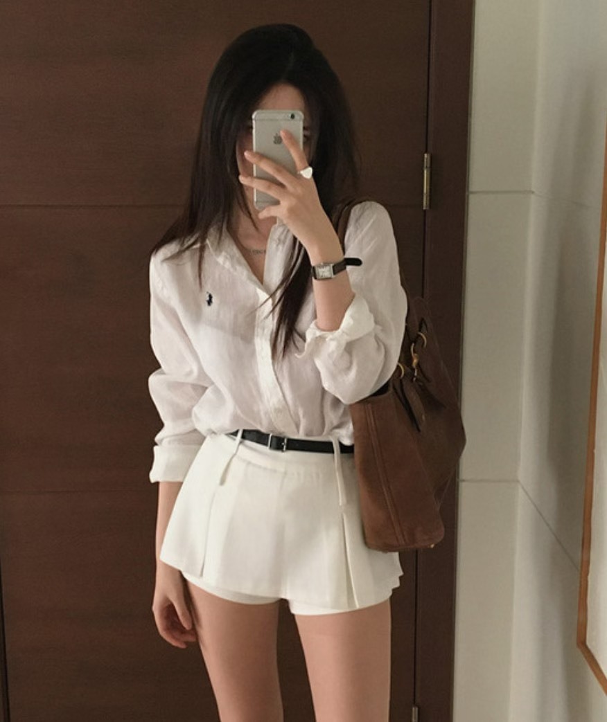 雙面穿搭短褲裙(不含腰帶)