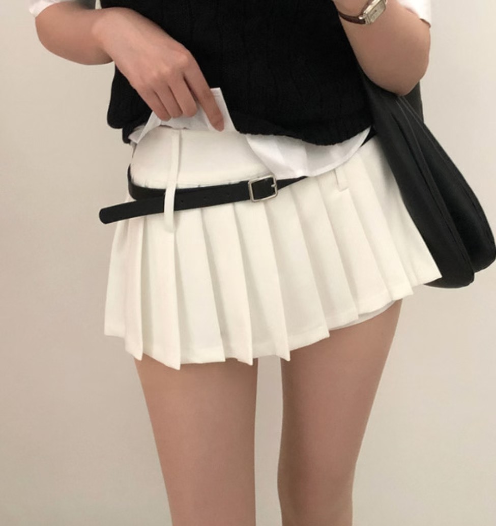 雙面穿搭短褲裙(不含腰帶)