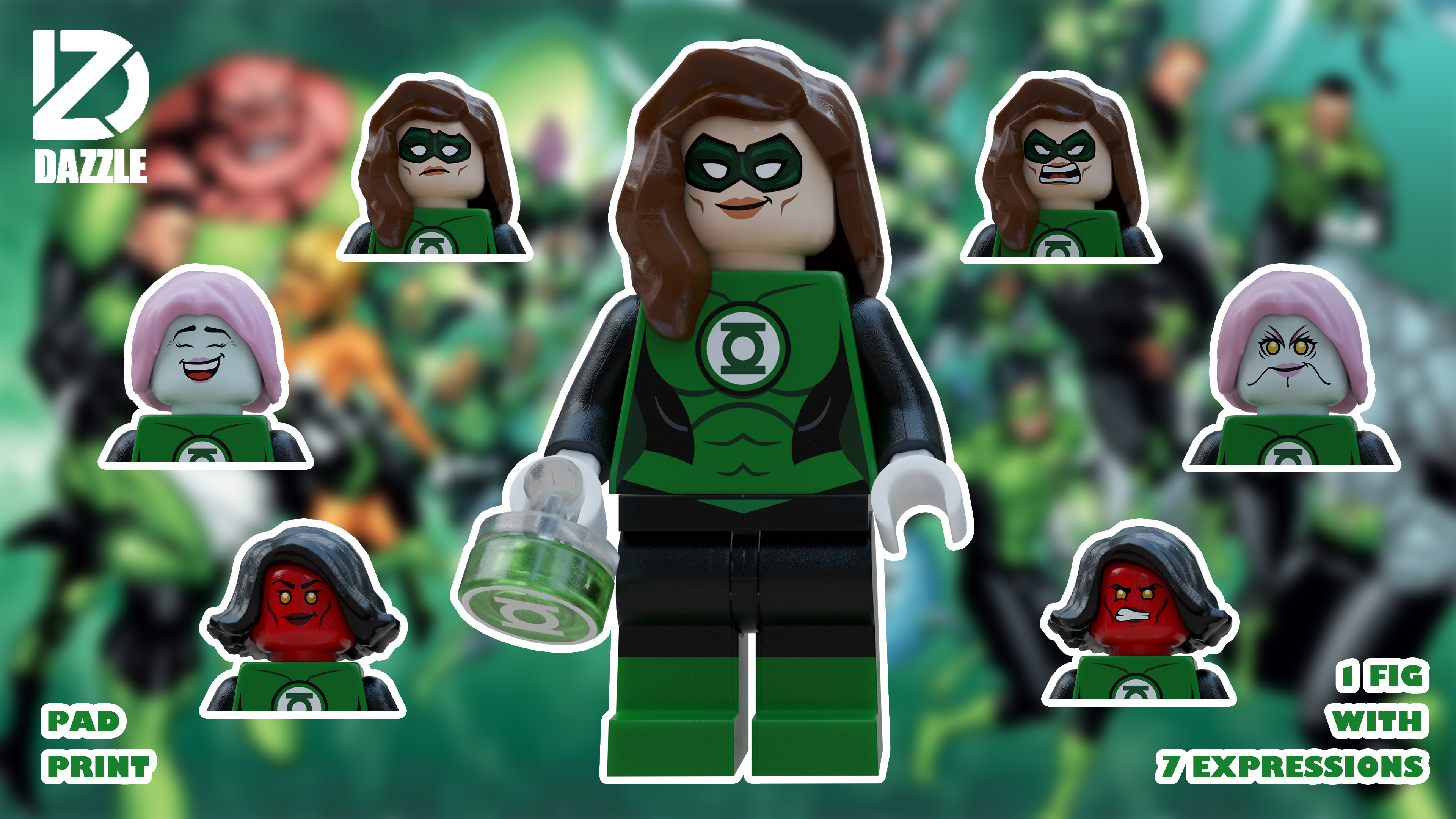 Preorder】【Dazzle Brick】Green Lantern Girls Preorder】【Dazzle Brick】Green Lantern Girls