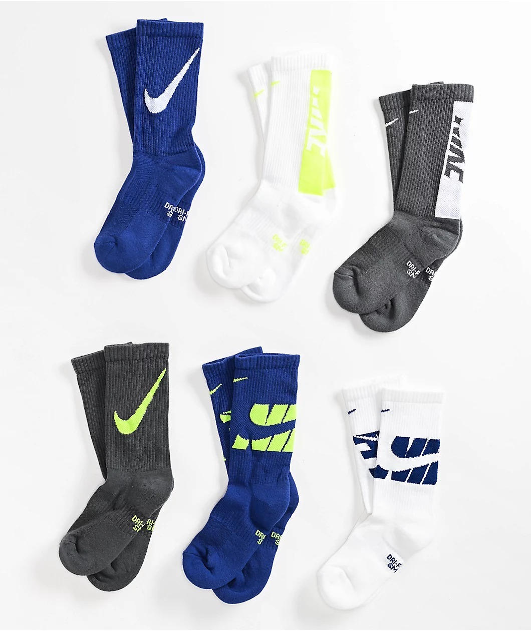 【預購】Nike Everyday Cushioned H101703 6對裝童裝襪