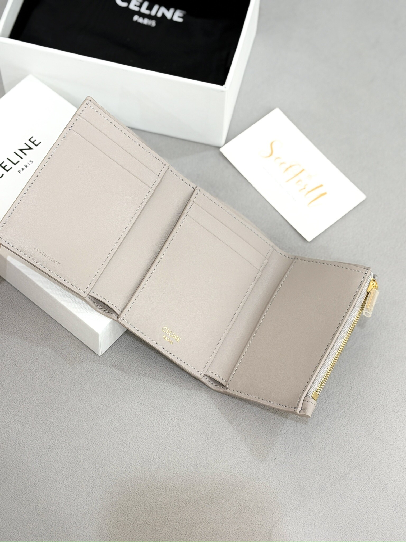 CELINE Fine Strap Wallet Nino