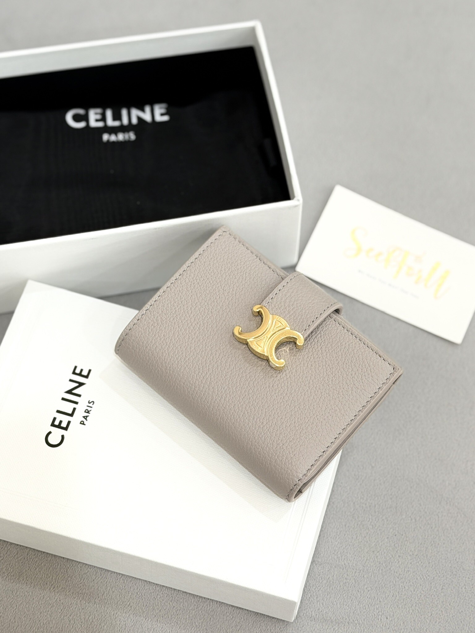 CELINE Fine Strap Wallet Nino