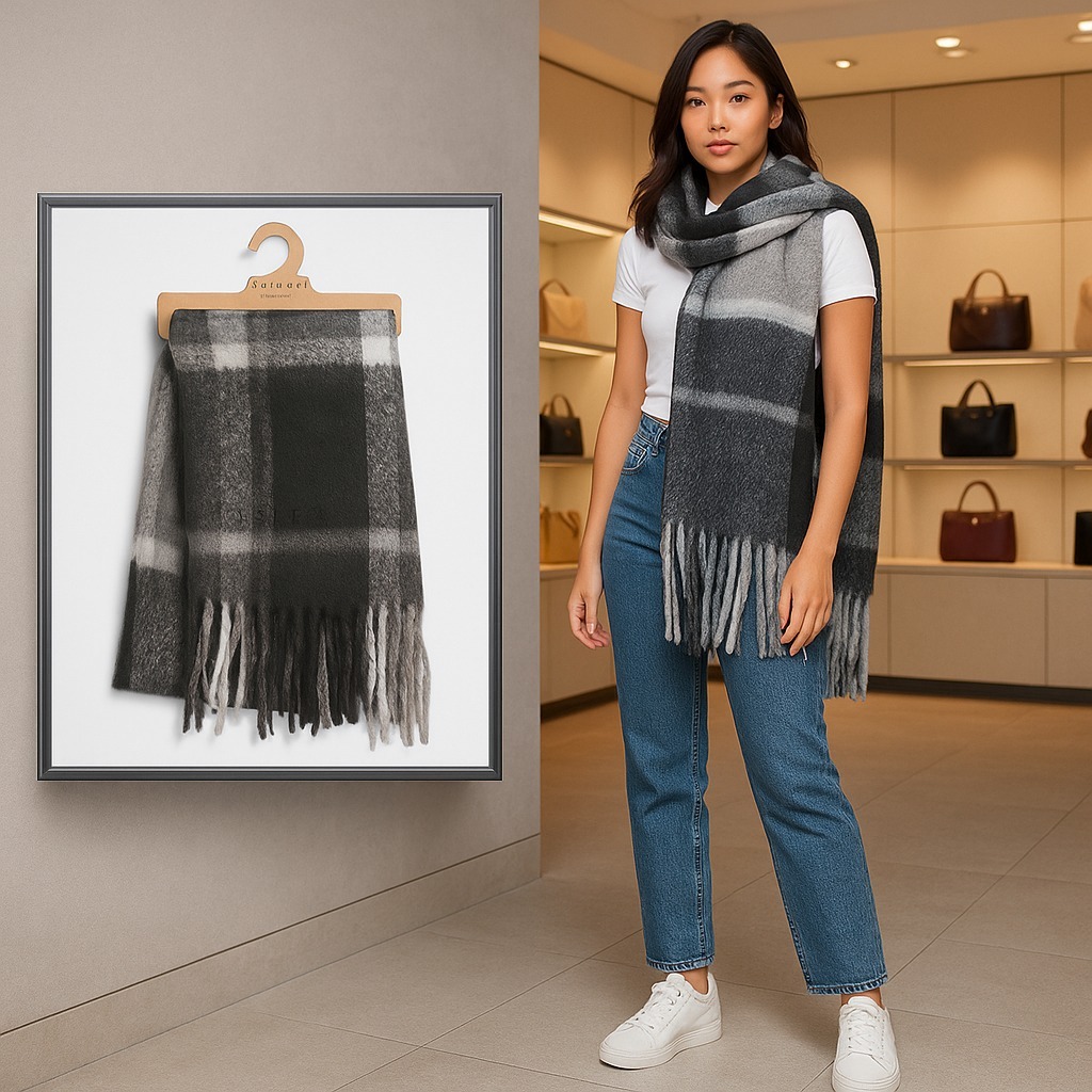 【預購】RADLEY LONDON Fluffy Check H101704 圍巾