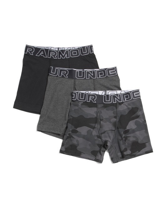 【預購】UNDER ARMOUR Performance H101706 3條裝童裝平腳內褲