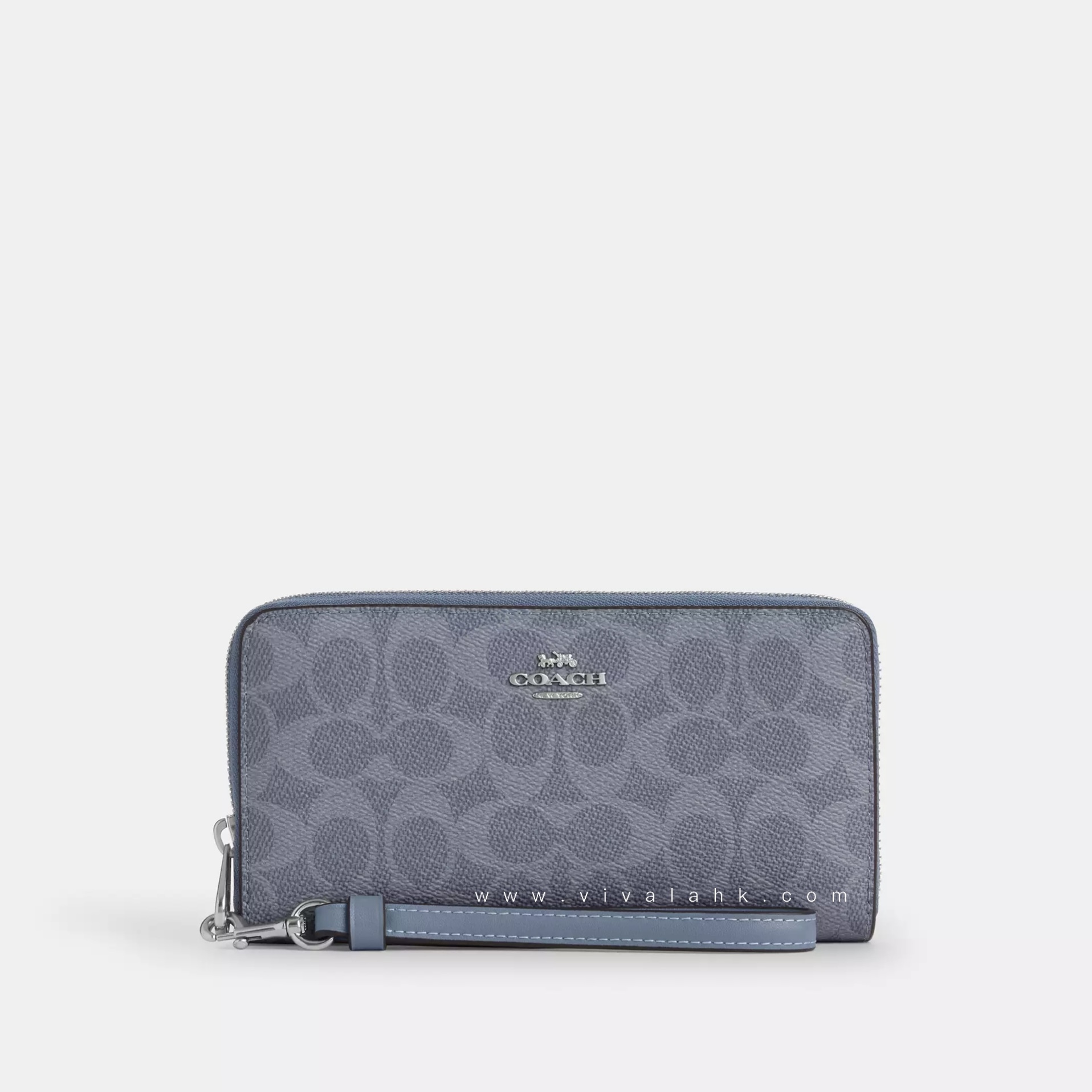 Coach - Long Zip Around Wallet In Signature Canvas (CW778)
