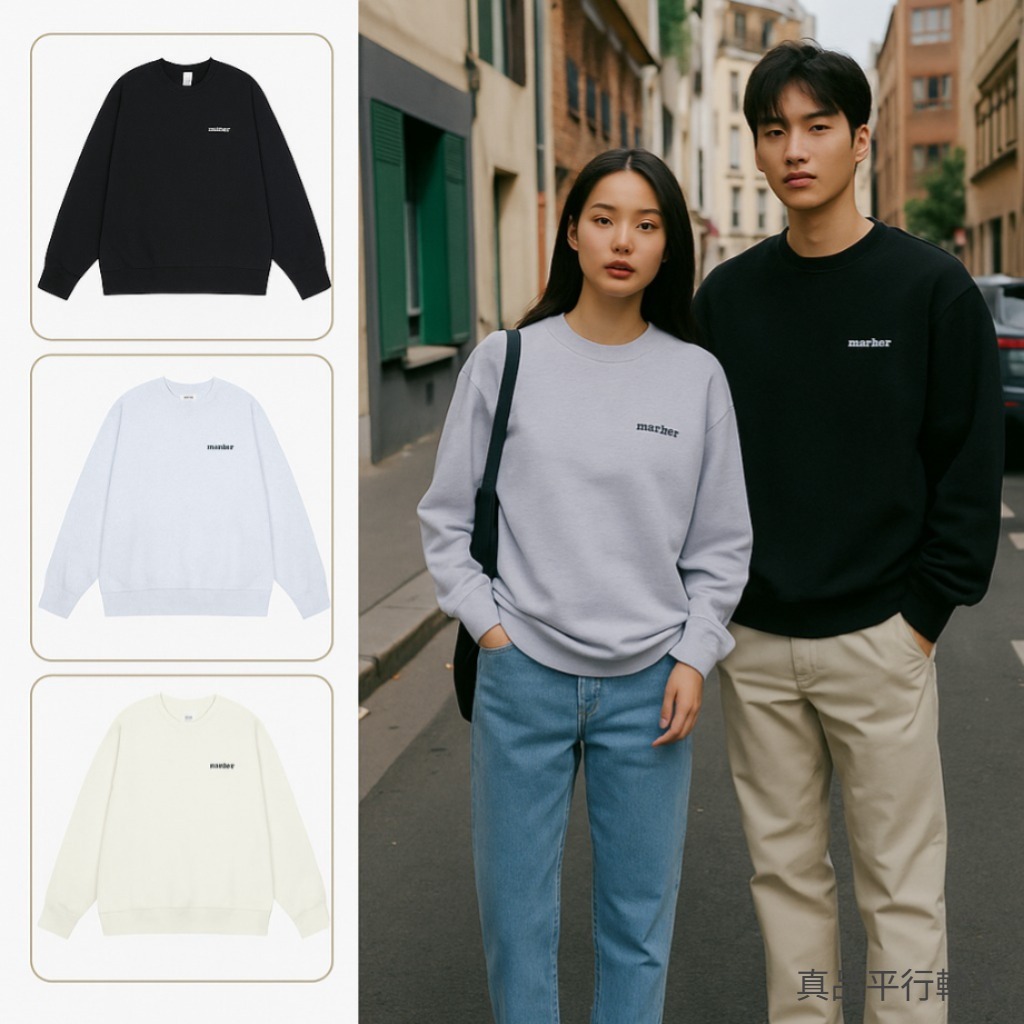 【預購】MARKM AKR101751 男女同款圓領衛衣