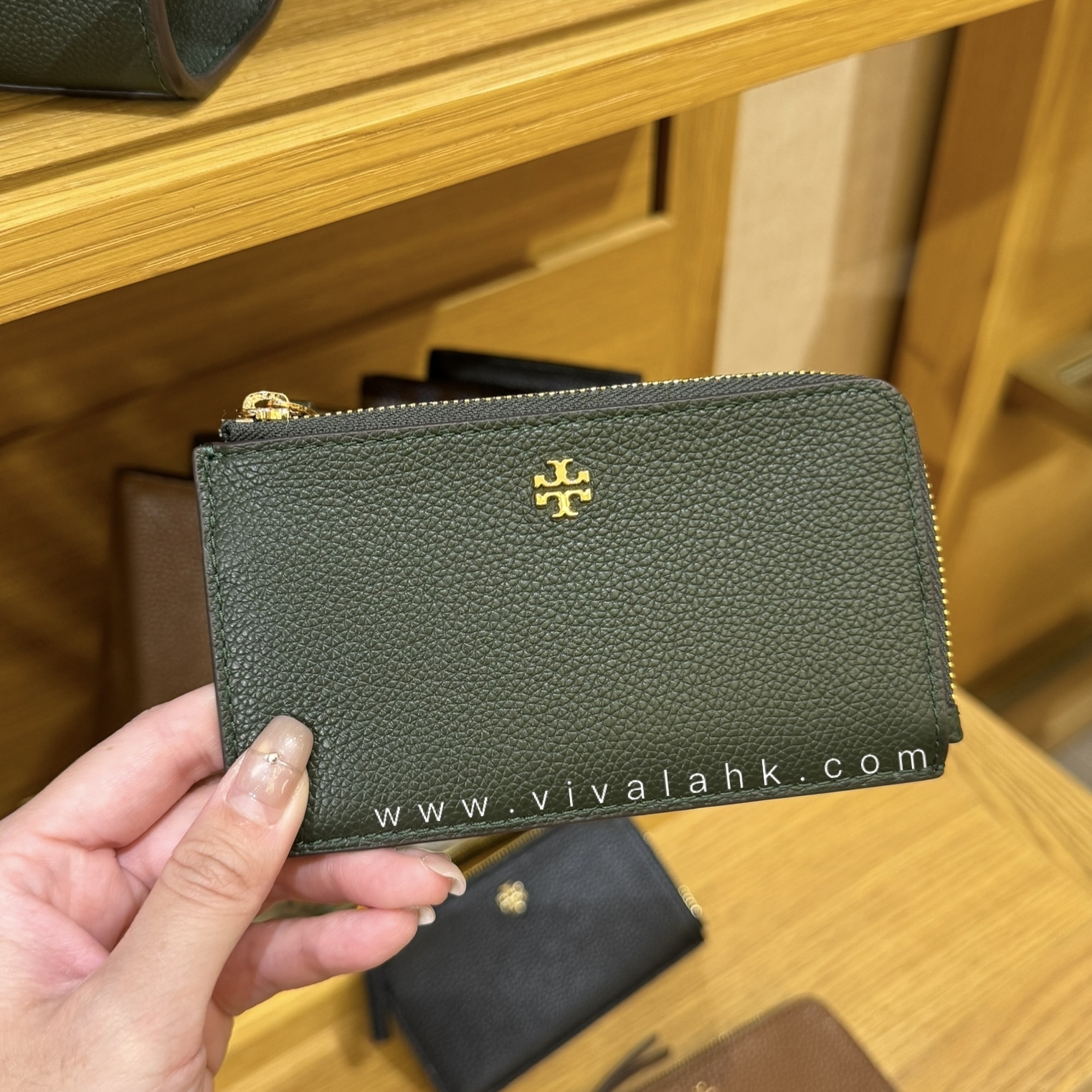 Emerson Slim Tory Burch Card Holder Black Tory Burch Blake Zip