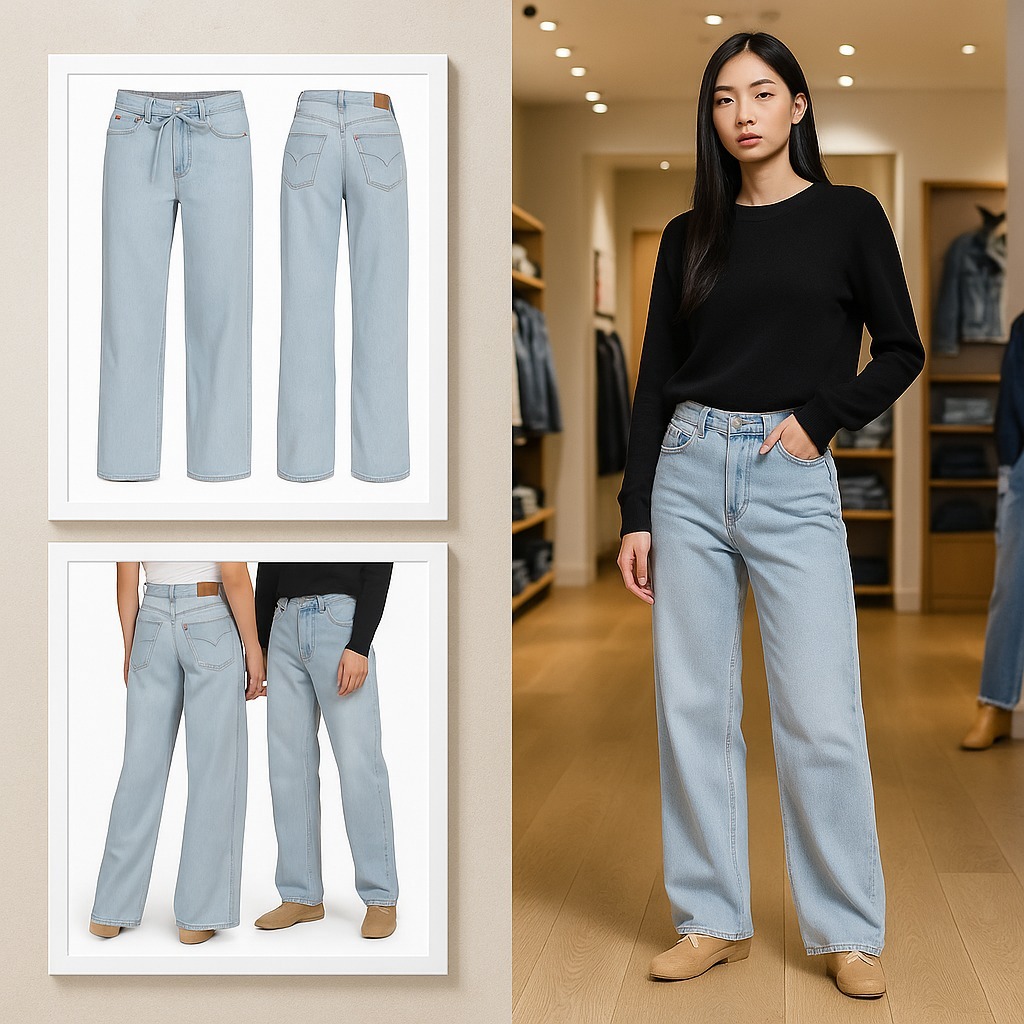 【預購】LEVIS Xl Straight Seamed H101712 女裝牛仔褲