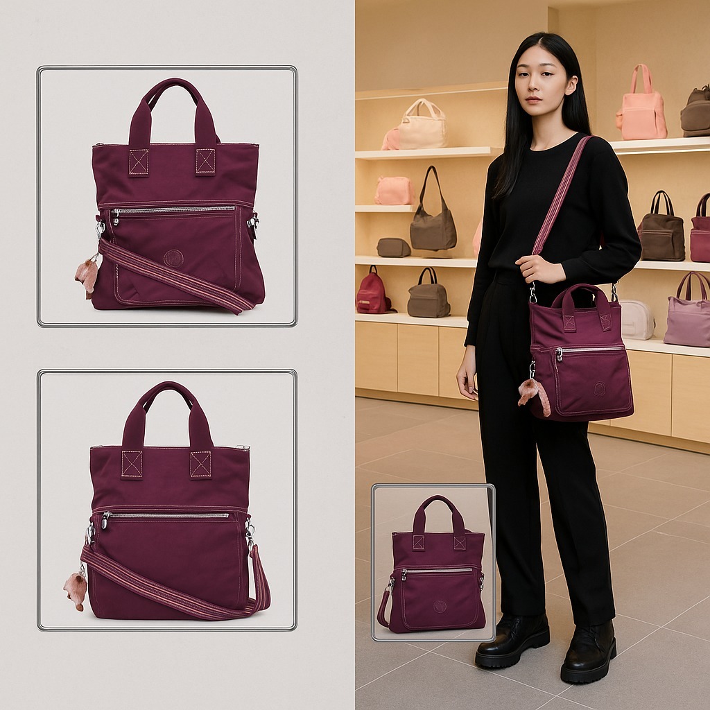 【預購】KIPLING Nylon Eleva Medium H101715 兩用斜咩袋