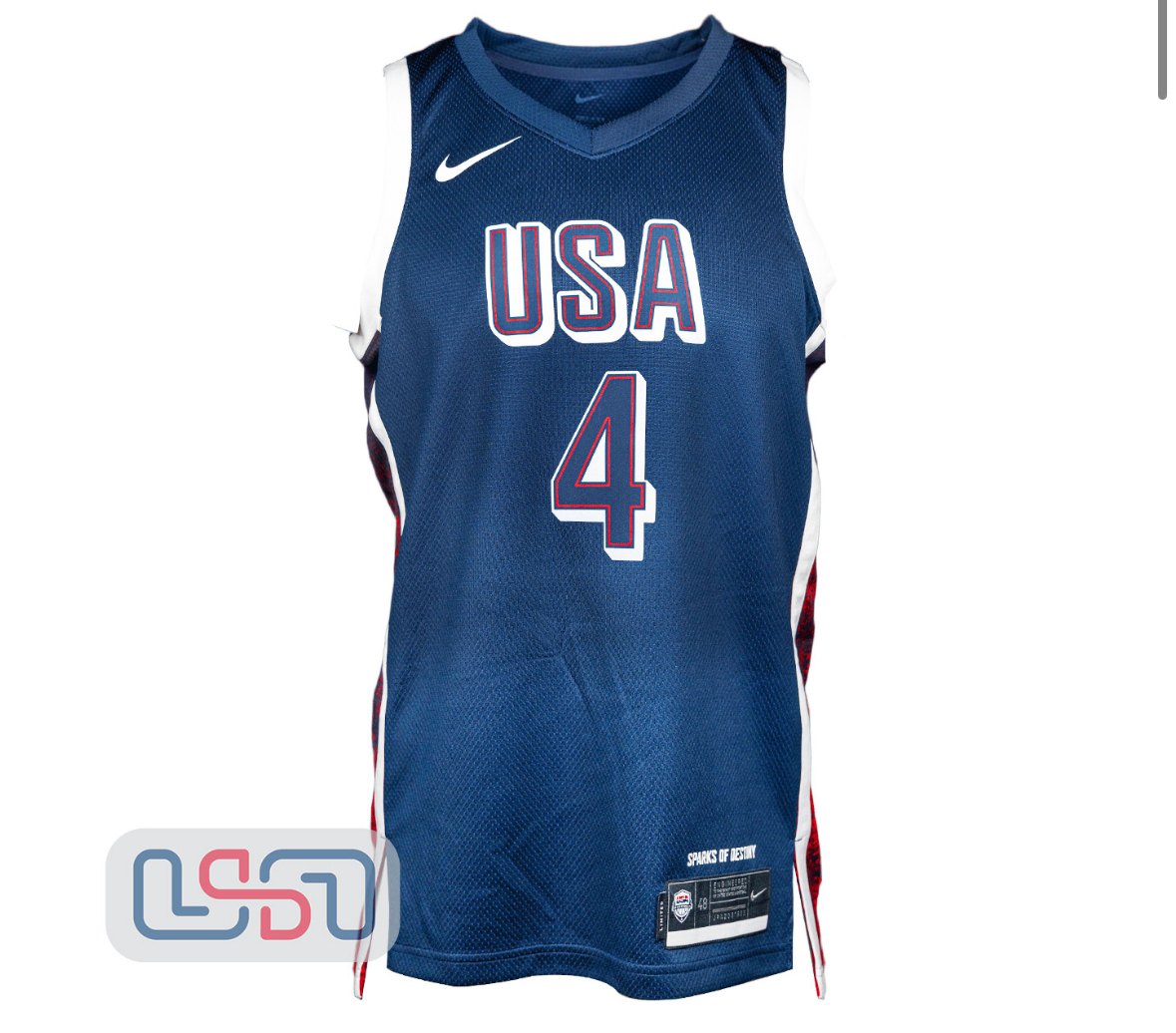 STEPHEN CURRY USA 美國隊藍色簽名球衣