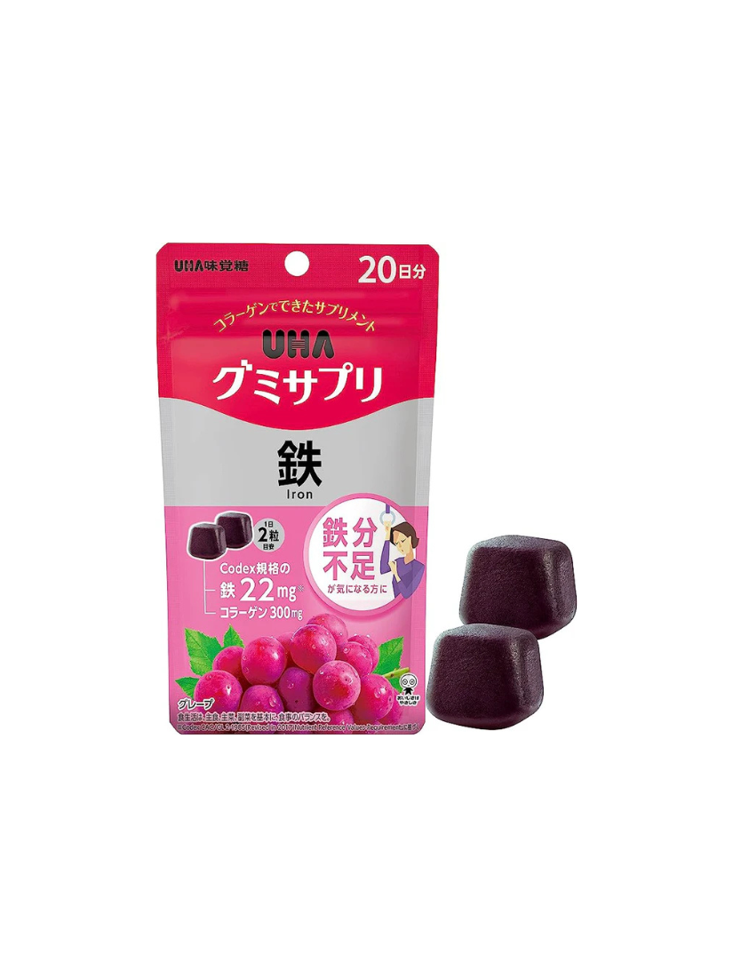 【 現貨｜預購 】UHA 營養補充軟糖 鐵 日本