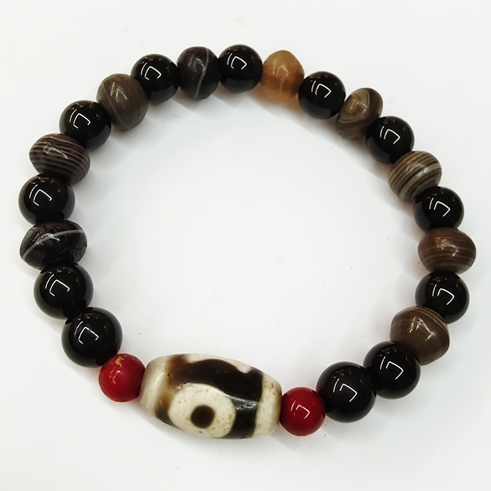 天地眼天珠+藥師珠手珠9mm【十方】133826