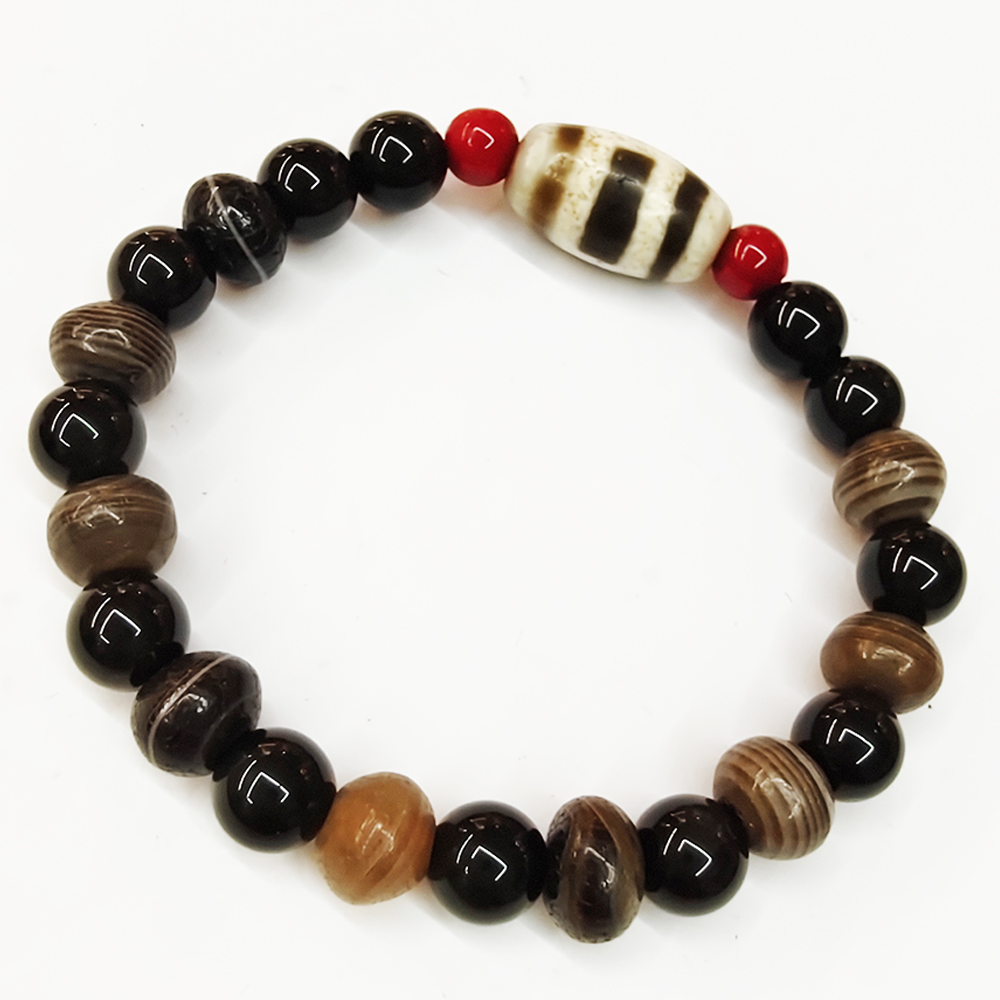 天地眼天珠+藥師珠手珠9mm【十方】133826