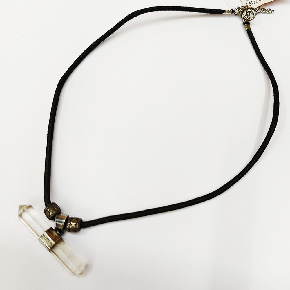 水晶柱{鑲純銀}項鍊【十方】126685