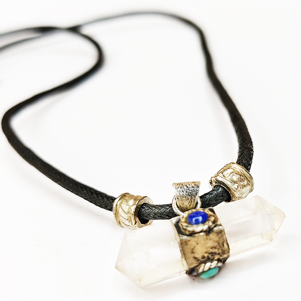 水晶柱{鑲純銀}項鍊【十方】126682