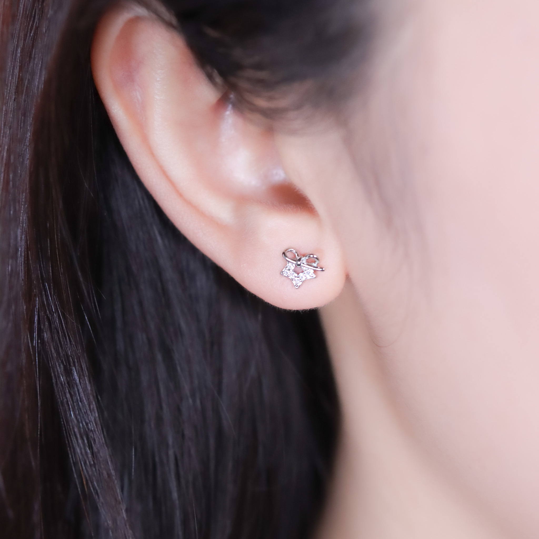 | 925純銀・白金 | 星意小禮耳環 | EA1060 |